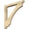 Ekena Millwork Imperial Slat Rough Sawn Bracket w/ Offset Brace, Douglas Fir, 6"W x 48"D x 48"H BKT0604X48X48IMP06RDF - alternate 1